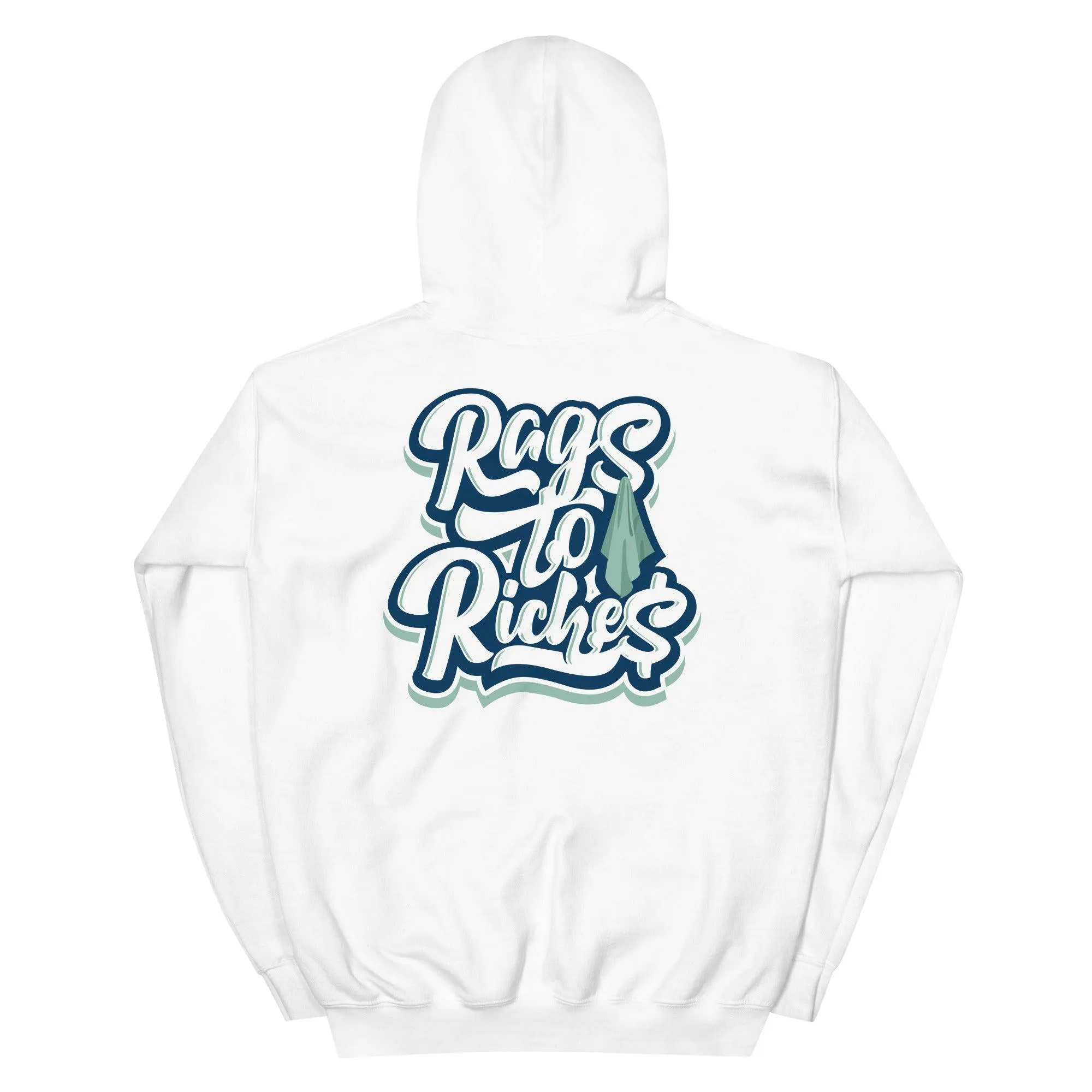 1 Mid Mystic Navy Mint Foam Hoodie Rags To Riches