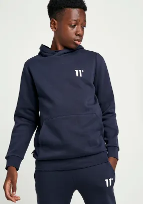 11Degrees Boys Core Long Sleeve Hoodie, Navy