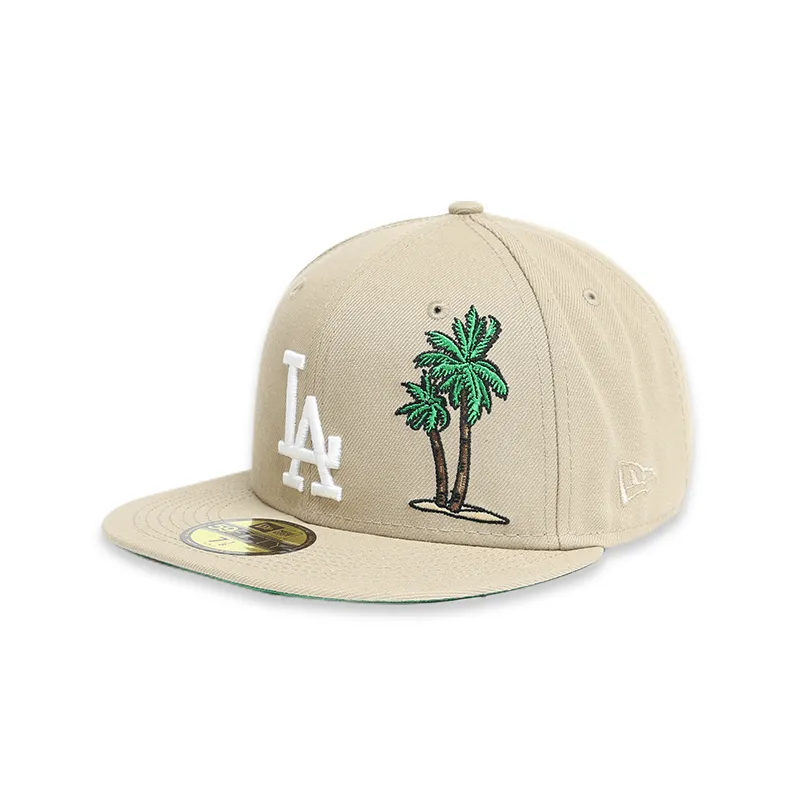 [70655037] Los Angeles Dodgers 50Th  Brown 59FIFTY Men's Fitted Hat