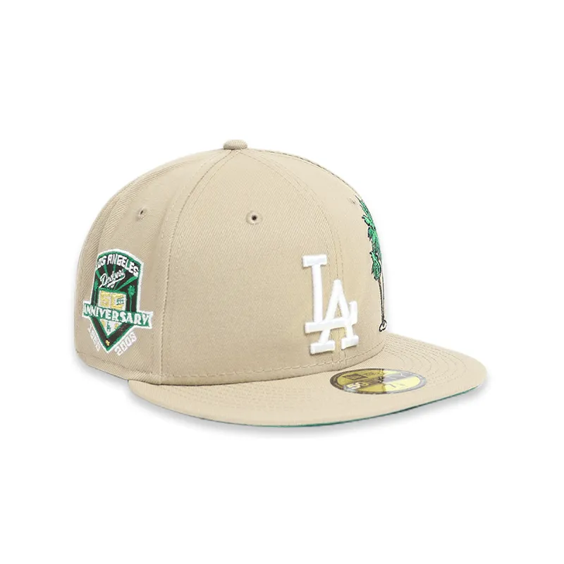 [70655037] Los Angeles Dodgers 50Th  Brown 59FIFTY Men's Fitted Hat