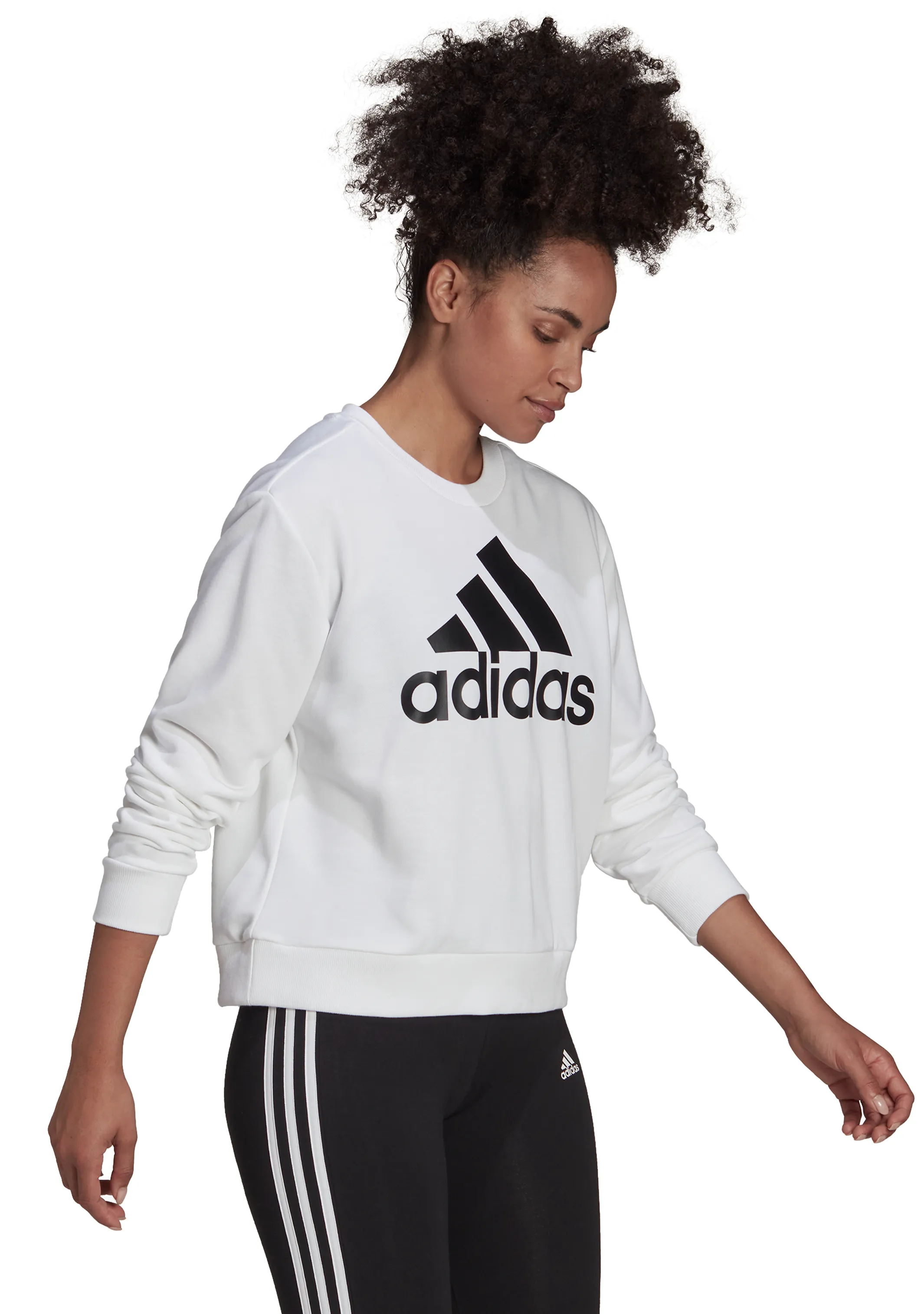 Adidas Womens Essential Logo Loose Sweatshirt <BR> HD1783