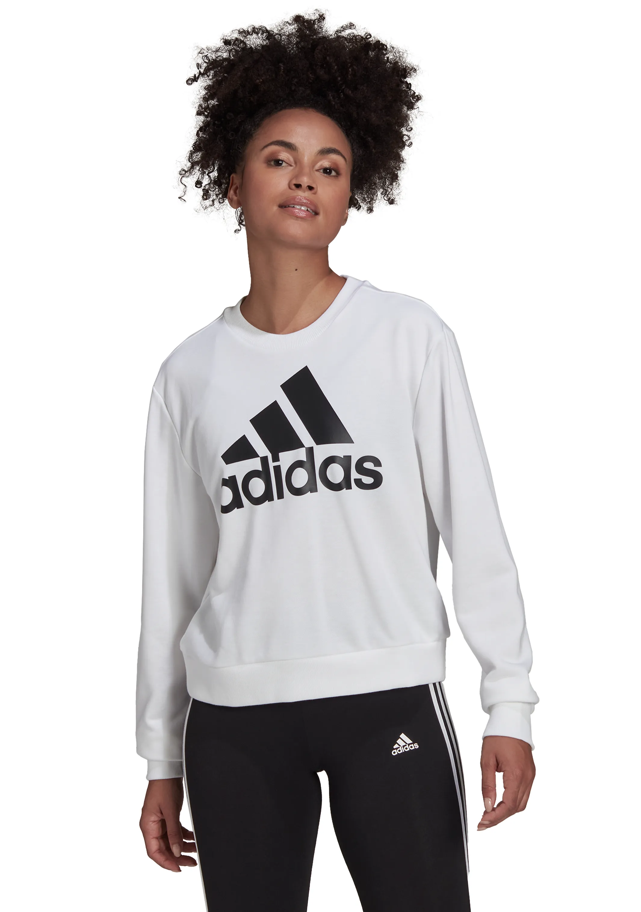 Adidas Womens Essential Logo Loose Sweatshirt <BR> HD1783