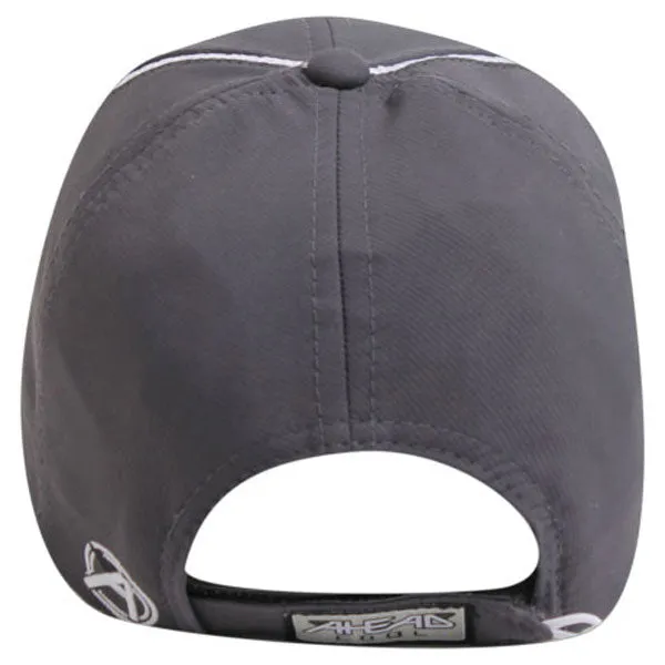 AHEAD Textured Grey/White Poly Active Sport Cap