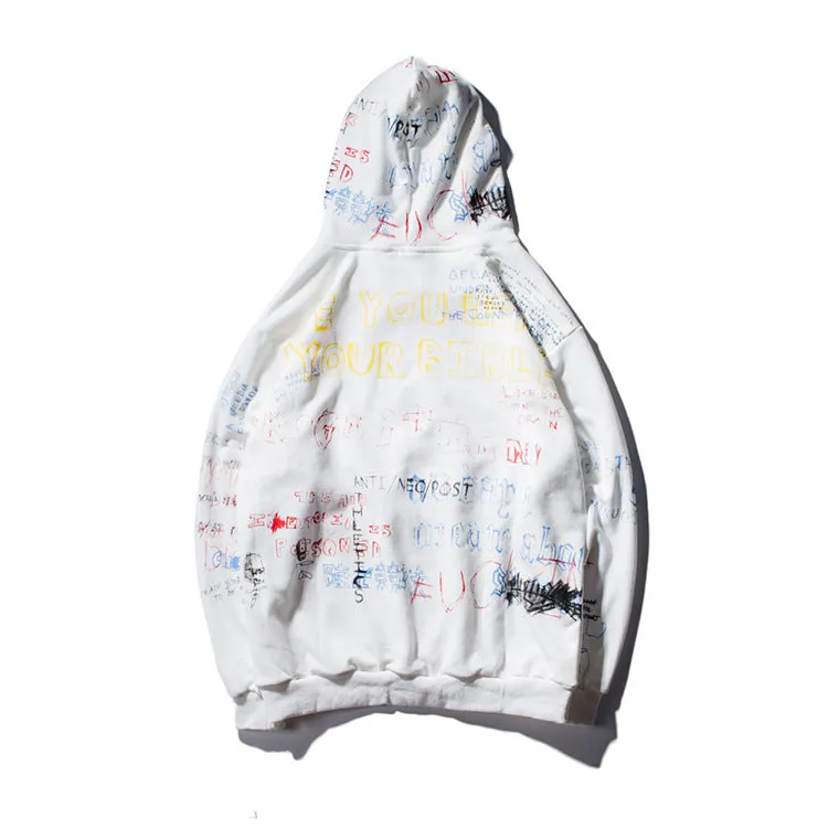 Alphabet Print Hoodie