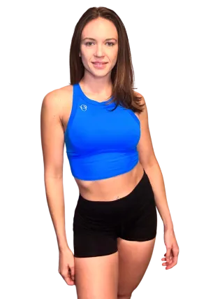 Athena Electric Blue Crop Top