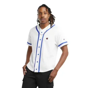 Champion Braided Baseball Jersey White