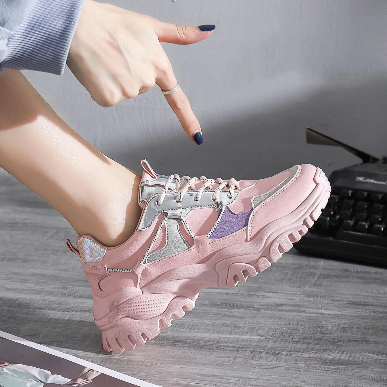 Chunky Platform Sport Sneakers