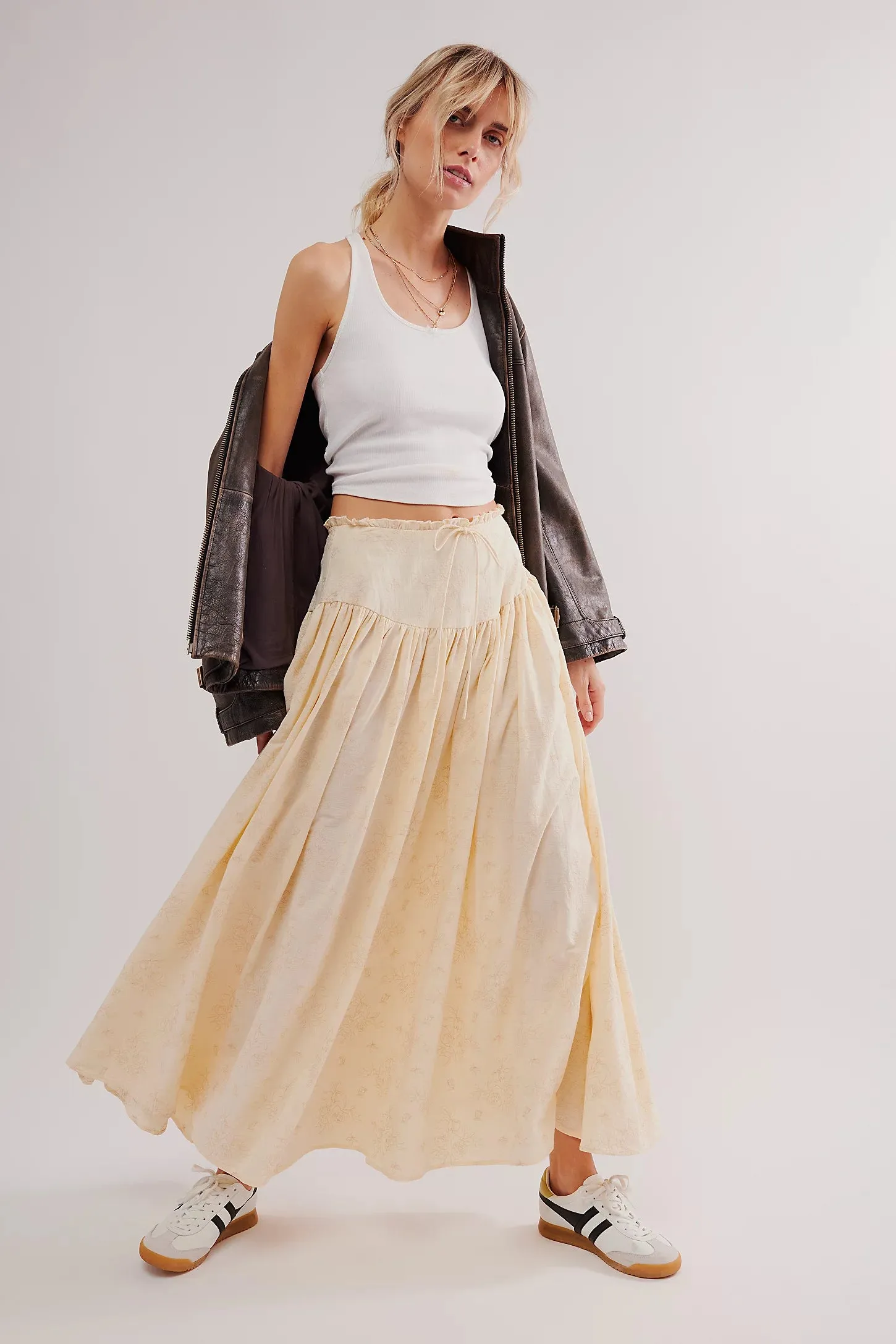 Cream Gigi Maxi Skirt