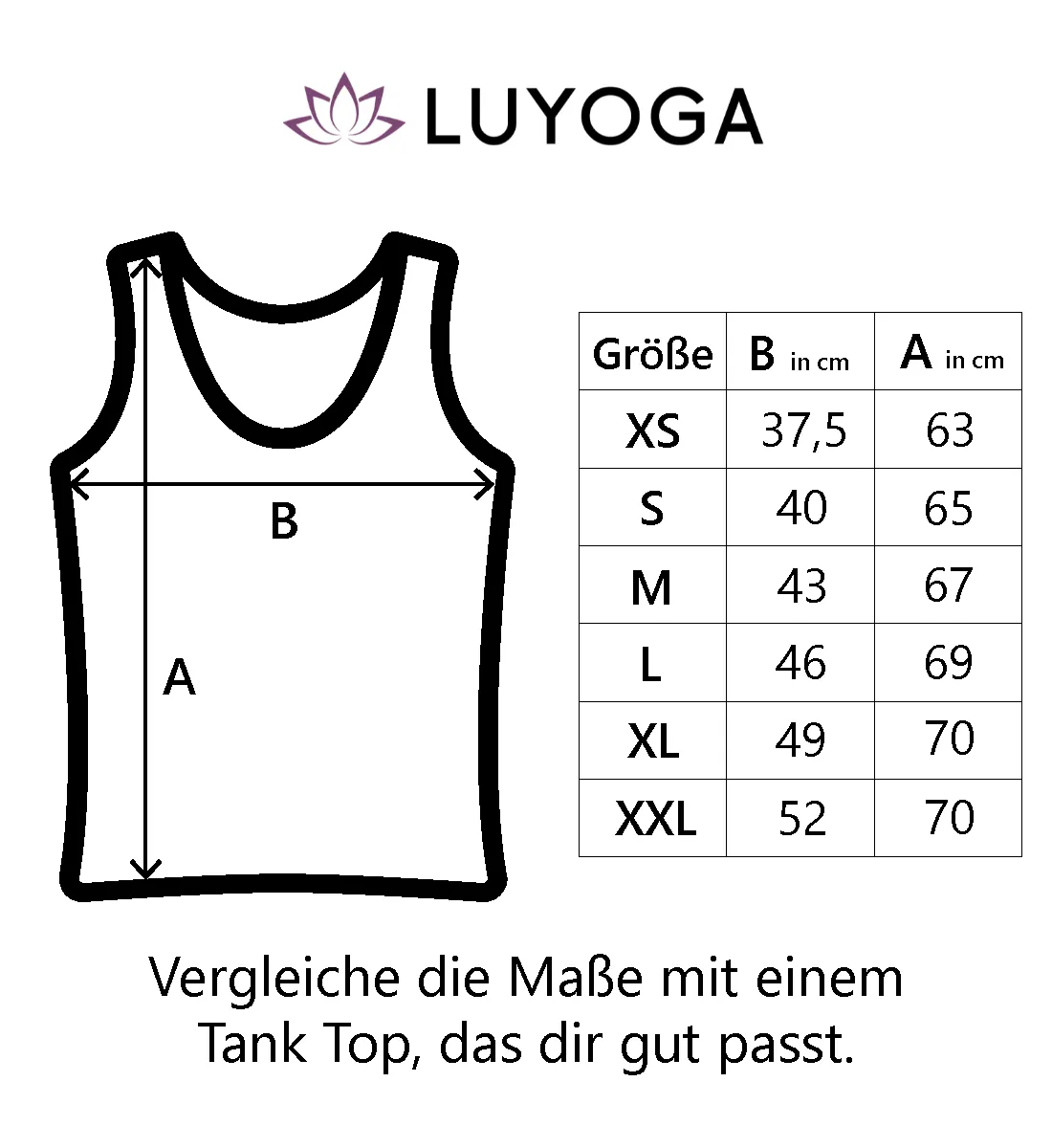 Energie anziehen 100% Bio Tank Top