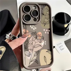 Flowers Silicone Cute Phone Case For Huawei Honor 50, 90, 20, 9X Pro, or X9 - CPC078 Pattern