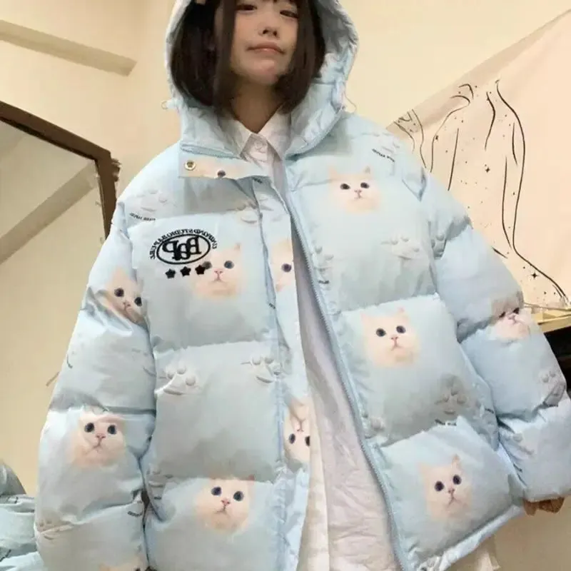 Fluffy Kitty Cat Puff Jacket