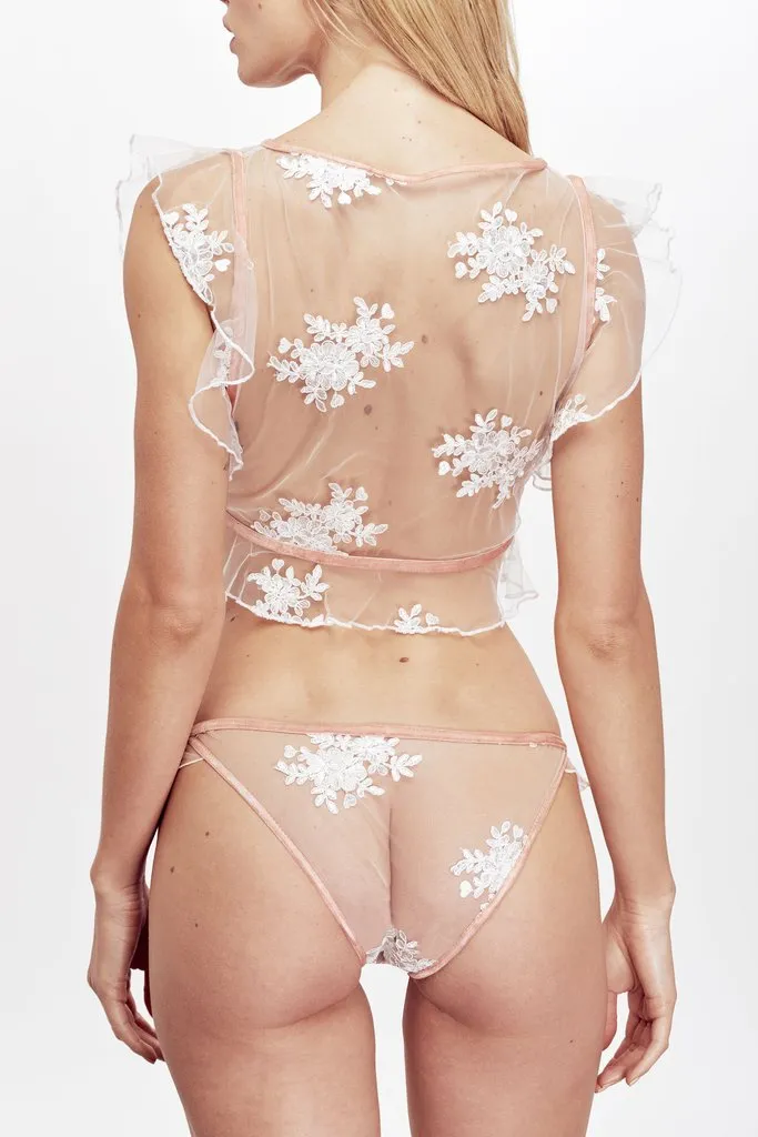 For Love and Lemons Amber Illusion Crop Top