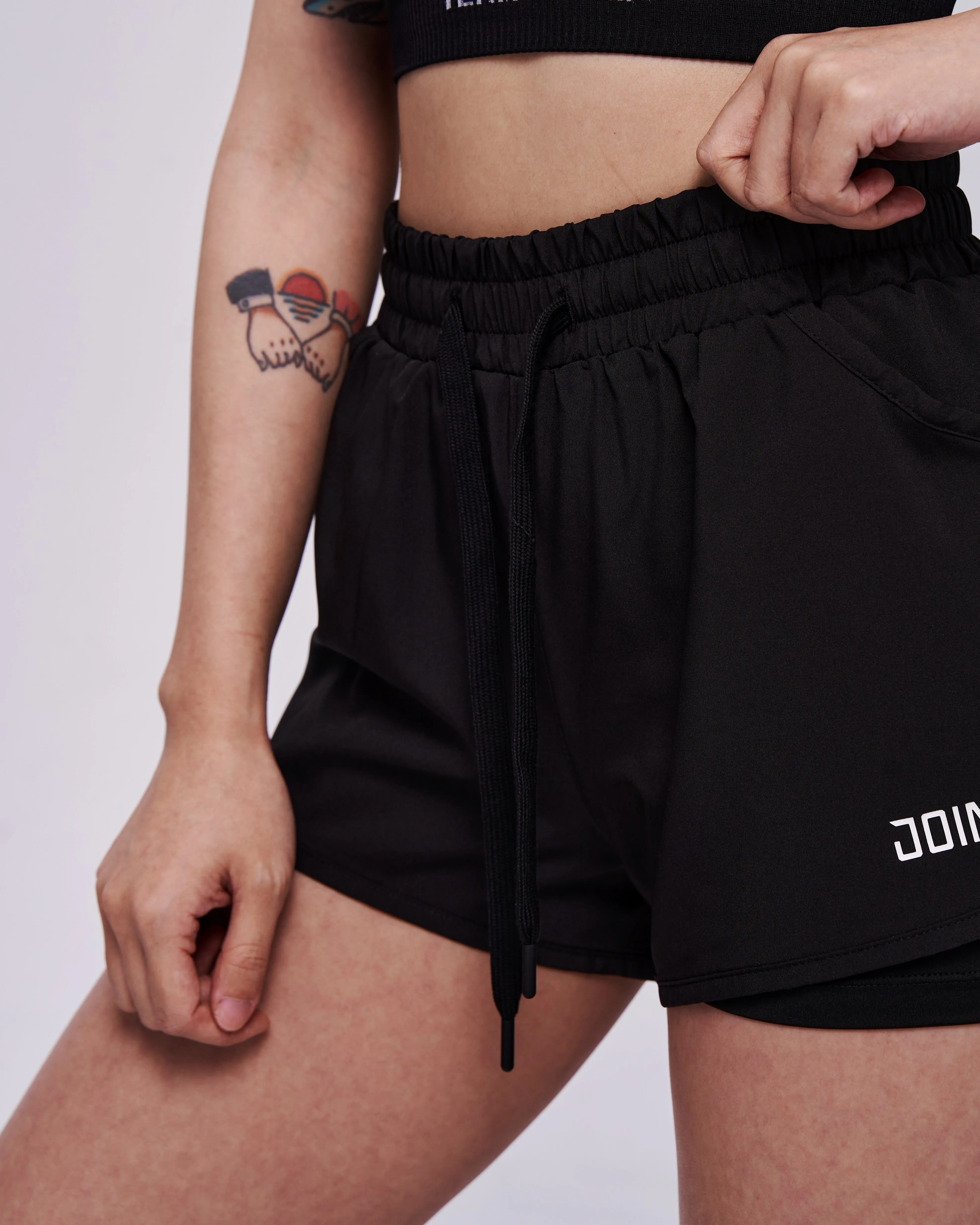 High-Waist Sporty Shorts