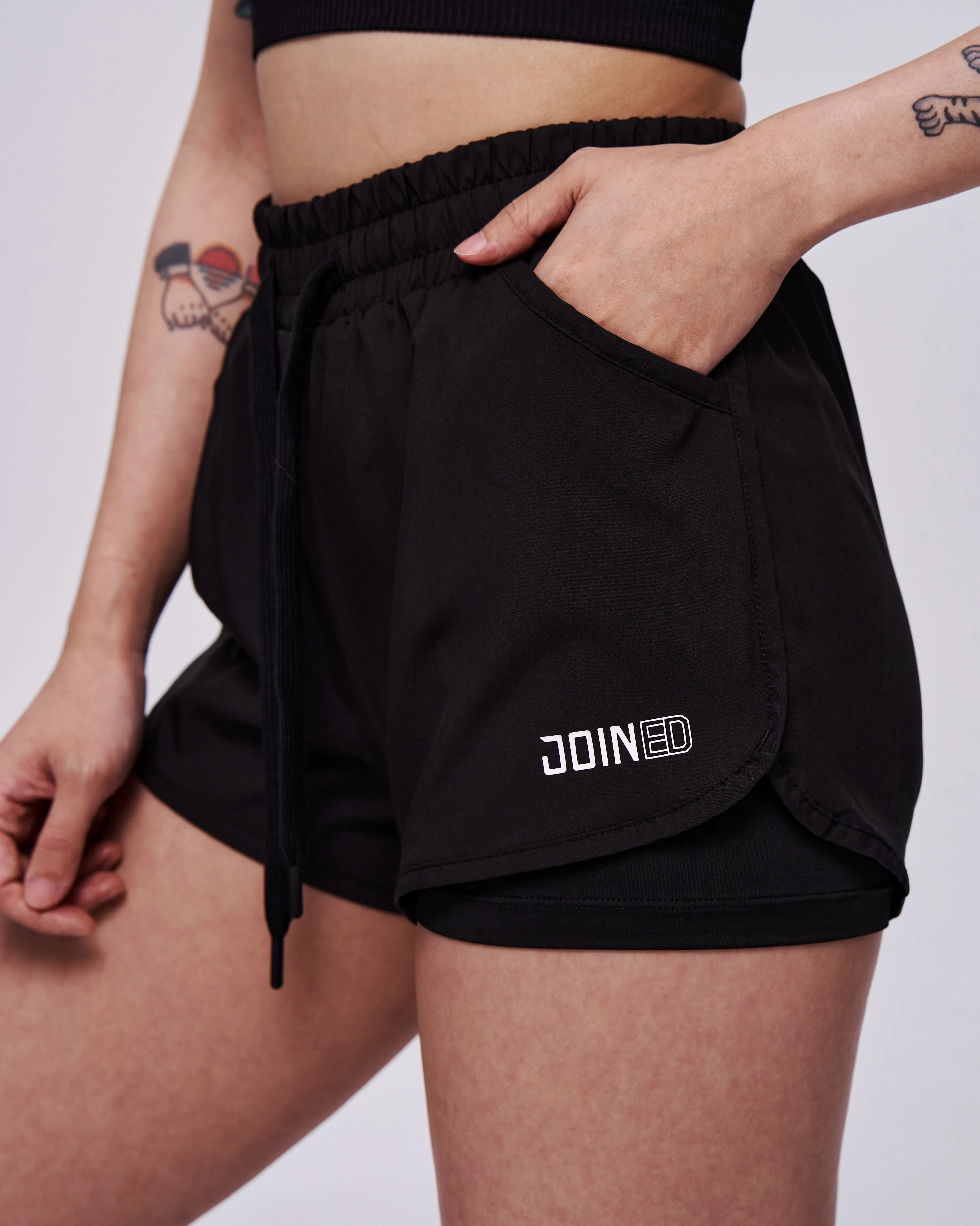 High-Waist Sporty Shorts