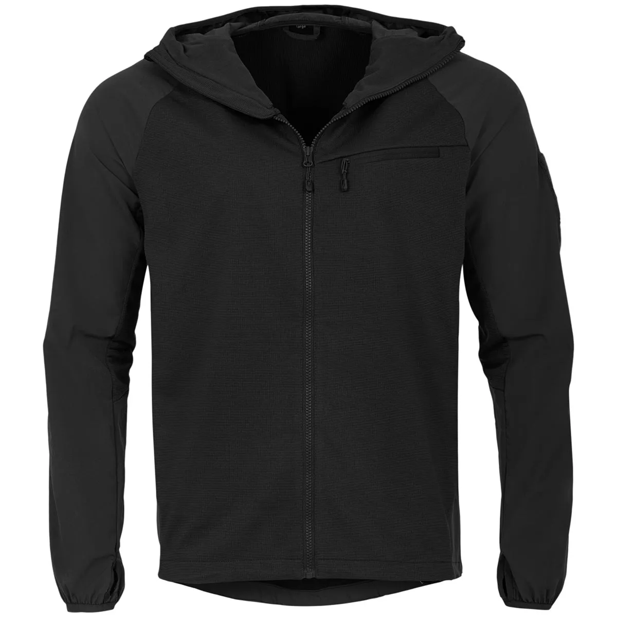 Highlander Hirta Hybrid Tactical Zip Hoodie Black