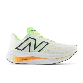 New Balance FuelCell SuperComp Trainer v2 (Mens) - White with bleached lime glo and hot mango