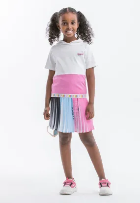 Powerpuff Girls Colorful Pleated Skirt