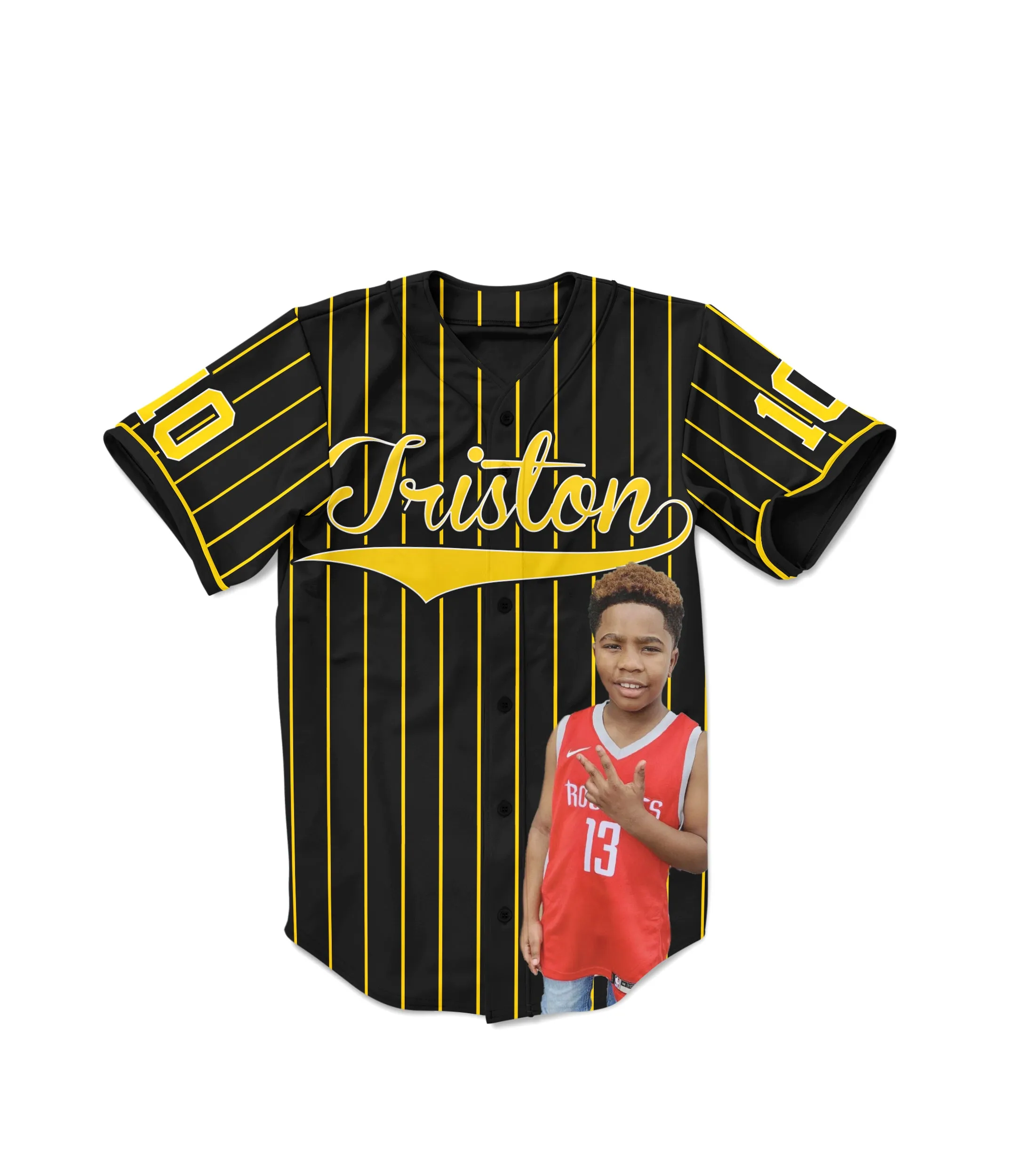 "Striped" Custom Designed Birthday 3D Baseball Jersey