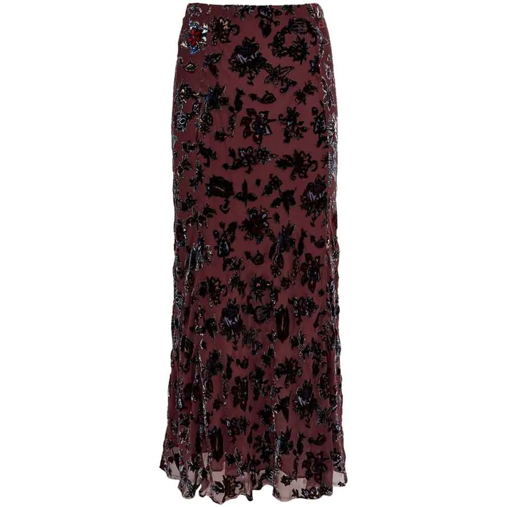 Rag & Bone Eden Velvet Burnout Skirt