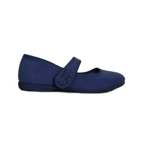 Navy Suede Bow Mary Janes for Women - Elegant and Stylish Footwear