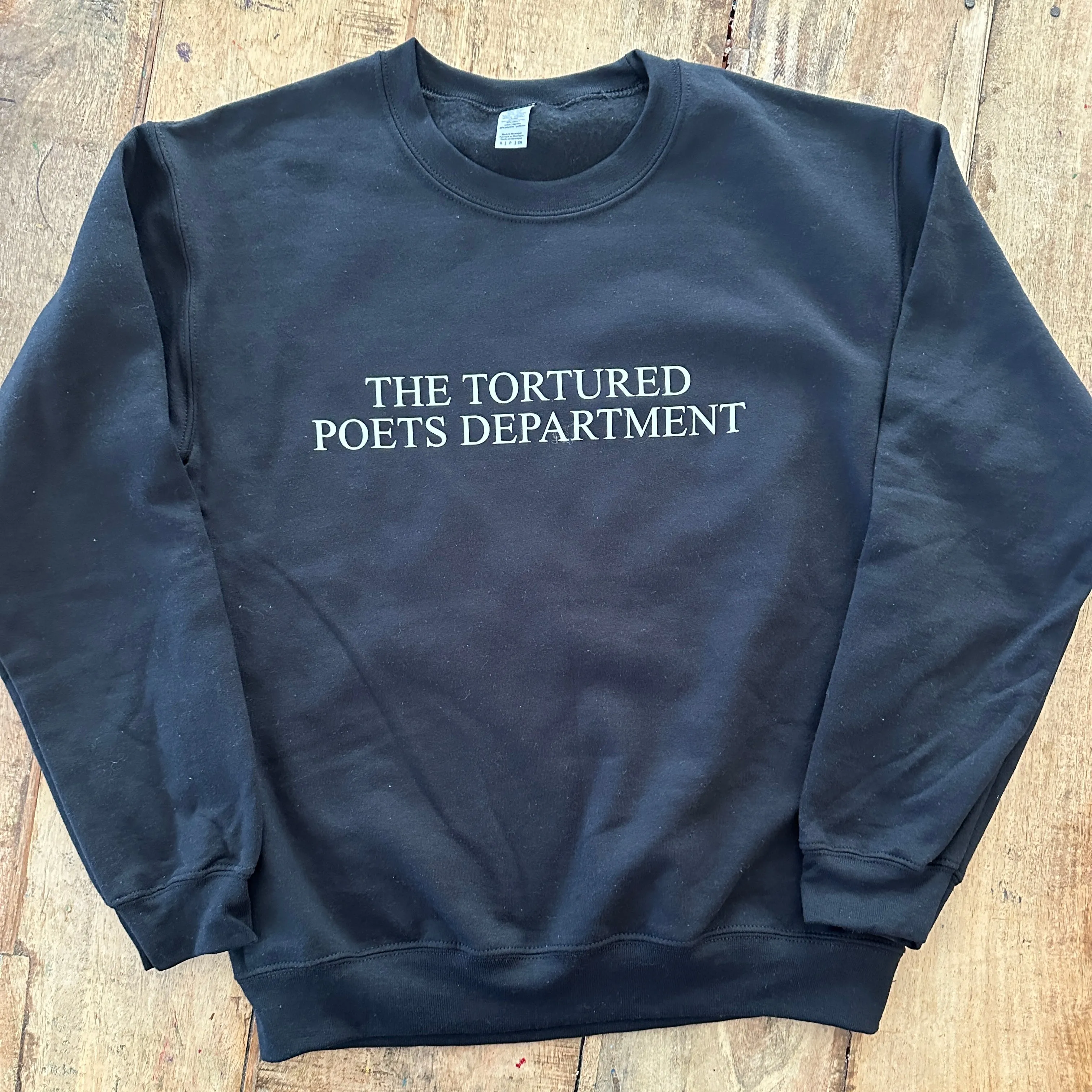 The Tortured Poets Department Pullover - Black