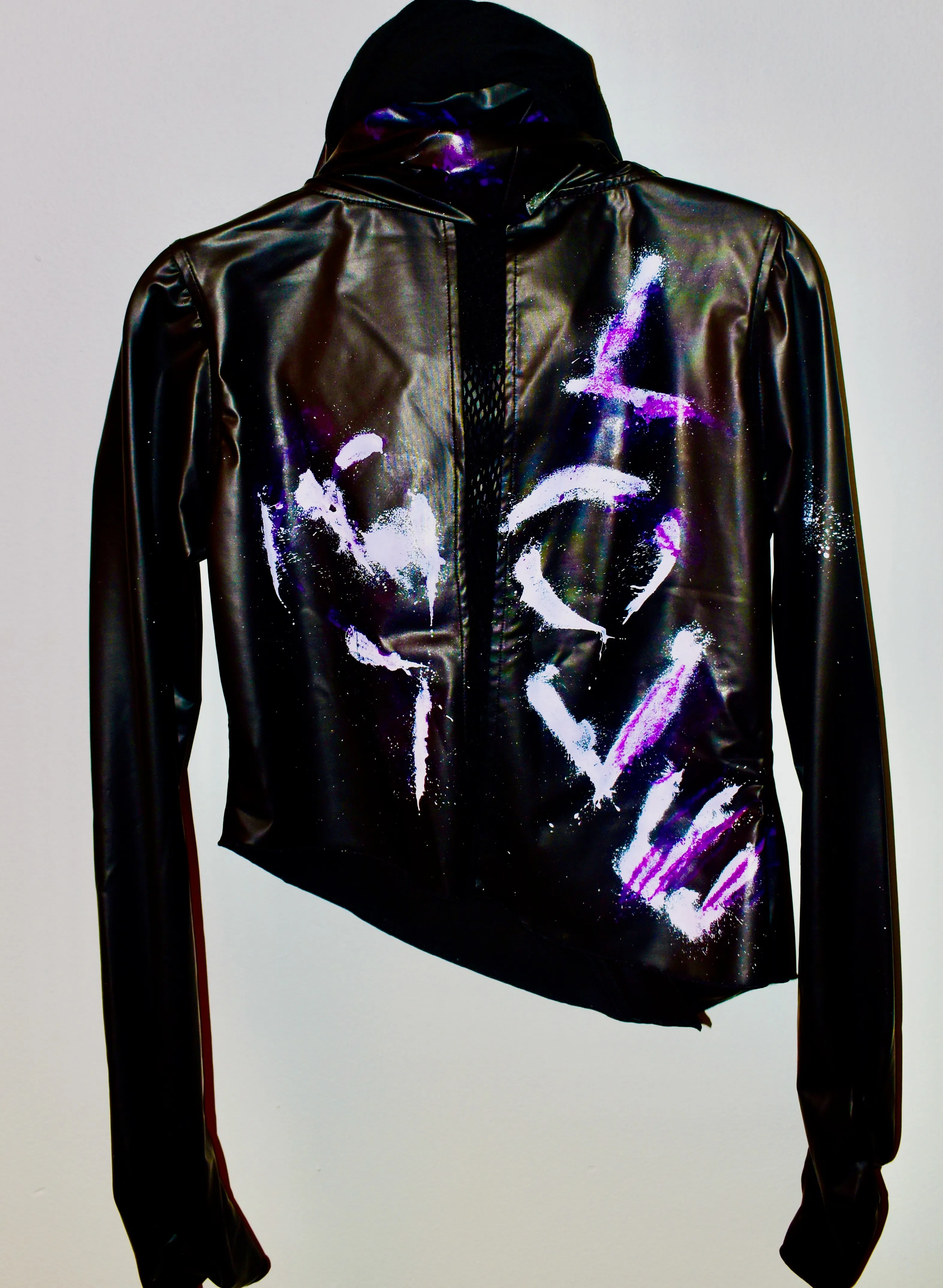 The Vegan "LOVE SPLASH" Moto Jacket