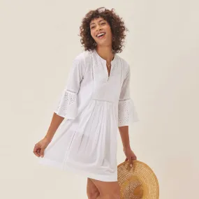 White Eyelet Beach Dress